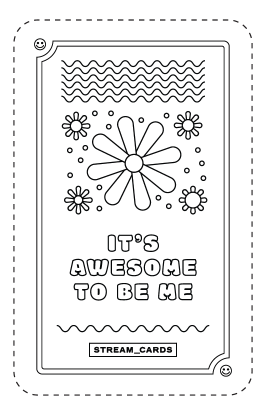 Kids Colour-In Affirmation Cards | FREE